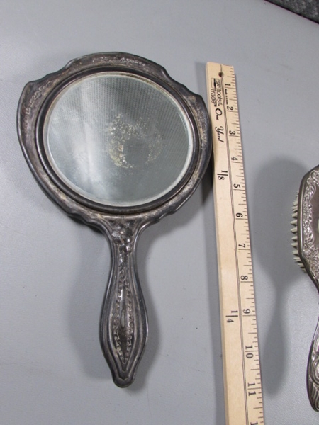 ANTIQUE SP? DRESSER ITEMS