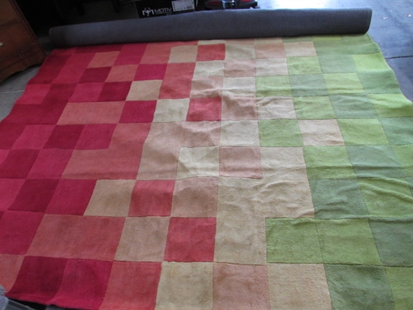 9' X 13' POLY PILE AREA RUG