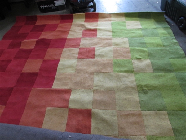 9' X 13' POLY PILE AREA RUG
