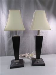 PAIR OF MODERN TABLE LAMPS