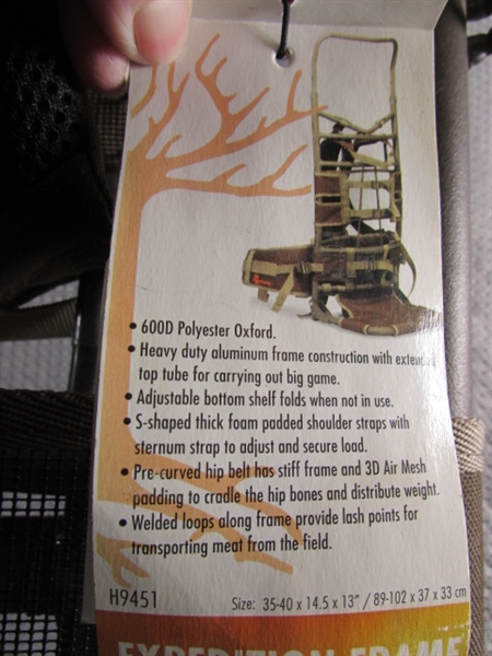 NWT - HIDEAWAY GEAR EXPEDITION FRAME