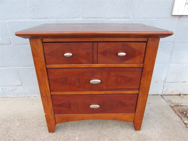 KATHY IRELAND HOME 3-DRAWER NIGHTSTAND #1