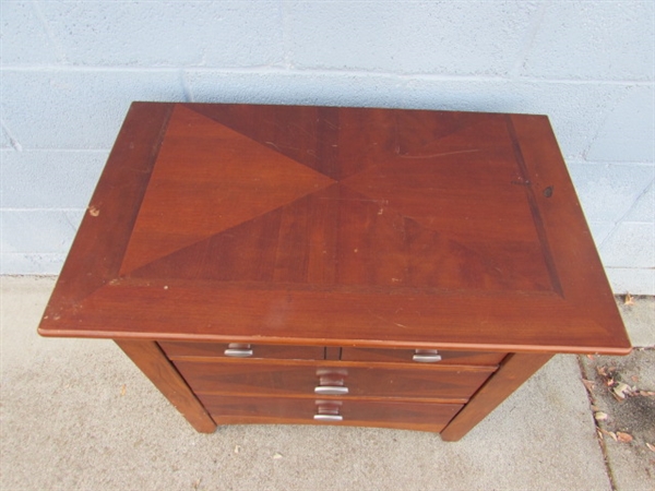 KATHY IRELAND HOME 3-DRAWER NIGHTSTAND #1