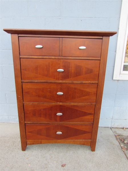KATHY IRELAND HOME TALLBOY 5-DRAWER DRESSER #1