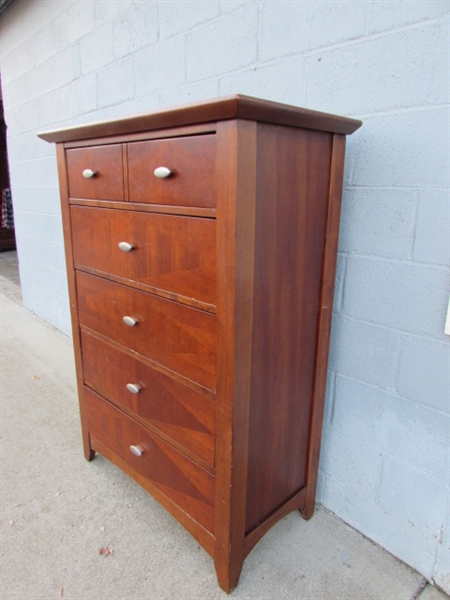 KATHY IRELAND HOME TALLBOY 5-DRAWER DRESSER #1