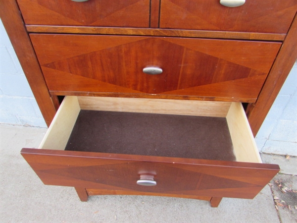 KATHY IRELAND HOME TALLBOY 5-DRAWER DRESSER #1