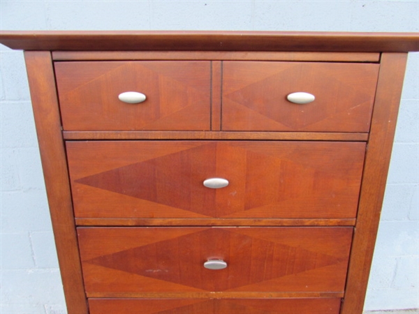 KATHY IRELAND HOME TALLBOY 5-DRAWER DRESSER #2