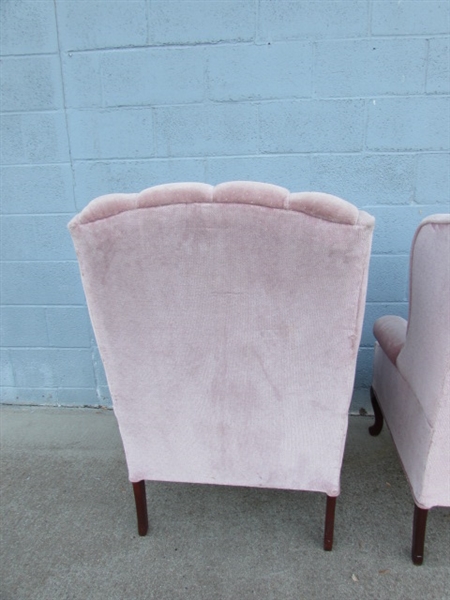PAIR OF WINGBACK CHAIRS