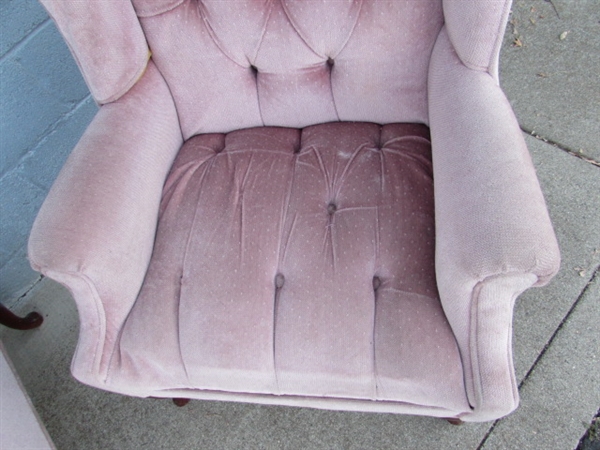 PAIR OF WINGBACK CHAIRS