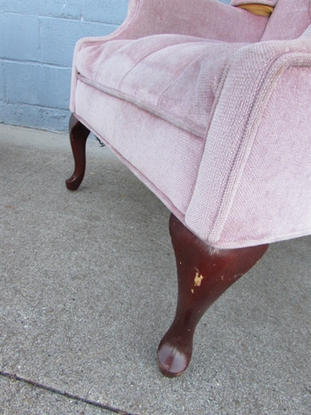 PAIR OF WINGBACK CHAIRS