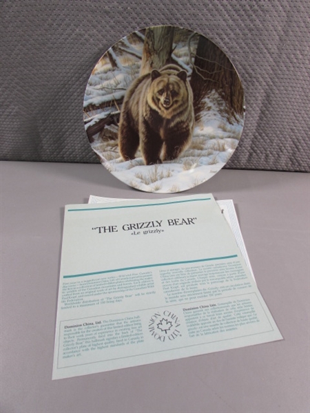 GRIZZLY & PANDA BEAR COLLECTORS PLATES