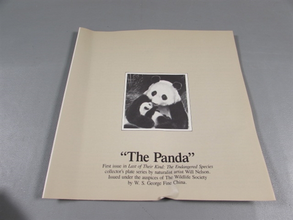 GRIZZLY & PANDA BEAR COLLECTORS PLATES