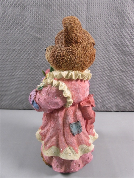 RESIN STANDING BOY & GIRL TEDDY BEAR BANKS