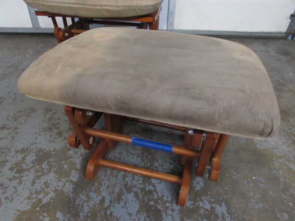 GLIDER ROCKER & FOOTSTOOL