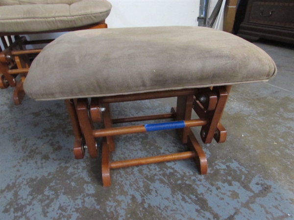 GLIDER ROCKER & FOOTSTOOL
