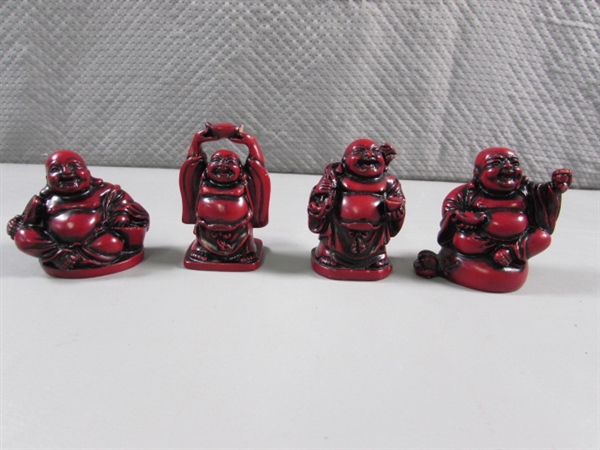SMALL CINNABAR? HAPPY BUDDHAS