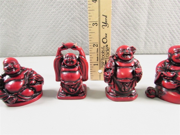 SMALL CINNABAR? HAPPY BUDDHAS