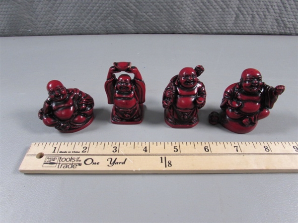 SMALL CINNABAR? HAPPY BUDDHAS