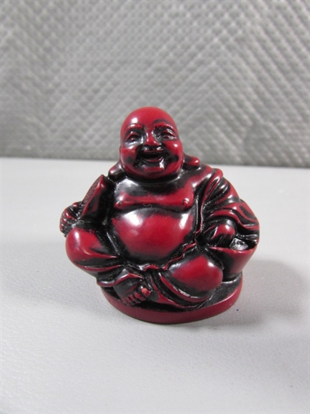 SMALL CINNABAR? HAPPY BUDDHAS