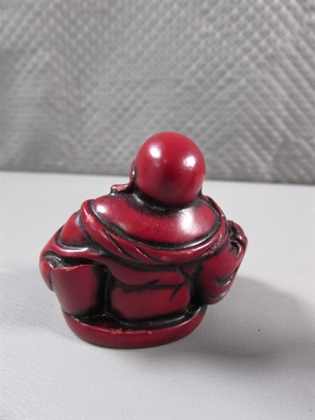 SMALL CINNABAR? HAPPY BUDDHAS