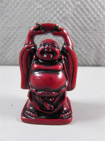 SMALL CINNABAR? HAPPY BUDDHAS