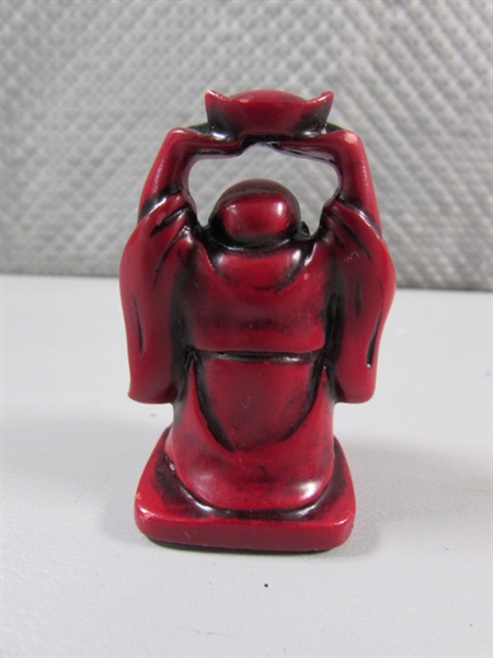 SMALL CINNABAR? HAPPY BUDDHAS