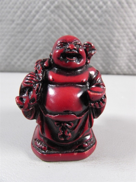 SMALL CINNABAR? HAPPY BUDDHAS