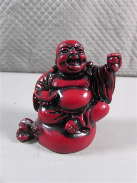 SMALL CINNABAR? HAPPY BUDDHAS