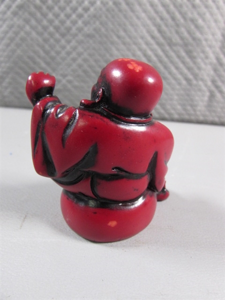 SMALL CINNABAR? HAPPY BUDDHAS