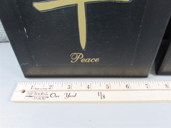 PEACE, LOVE & HAPPINESS WALL PLAQUES