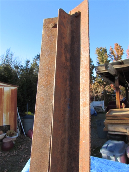 RUSTY, RUSTIC METAL DOUBLE BED FRAME