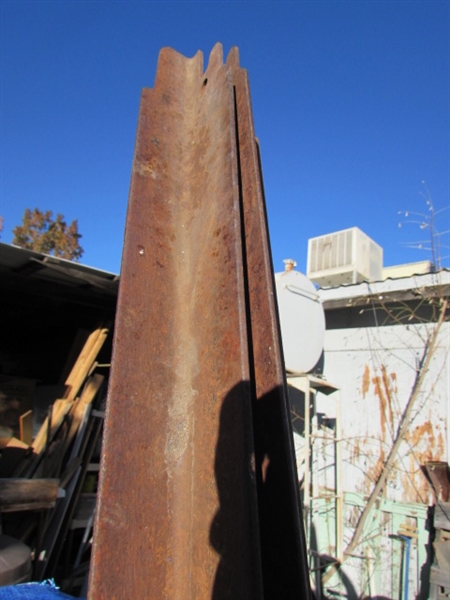 RUSTY, RUSTIC METAL TWIN BED FRAME