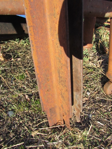 RUSTY, RUSTIC METAL TWIN BED FRAME