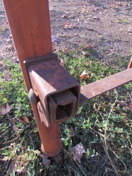 RUSTY, RUSTIC METAL TWIN BED FRAME