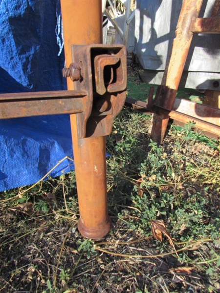 RUSTY, RUSTIC METAL TWIN BED FRAME