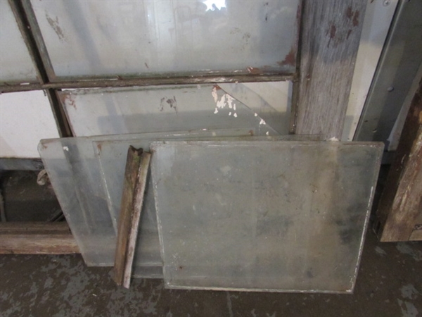 PAIR OF 6-PANE ANTIQUE WINDOWS