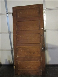 LARGE OVERSIZED ANTIQUE SOLID WOOD DOOR