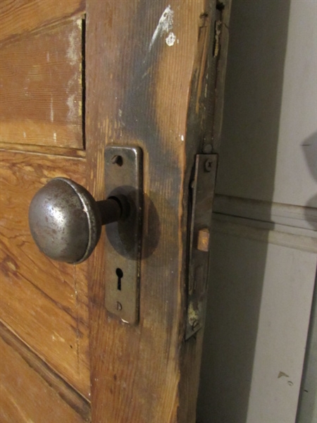 LARGE OVERSIZED ANTIQUE SOLID WOOD DOOR