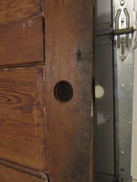 LARGE OVERSIZED ANTIQUE SOLID WOOD DOOR