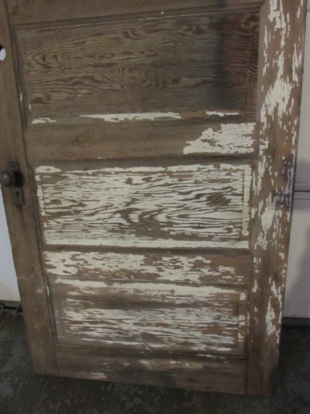 LARGE OVERSIZED ANTIQUE SOLID WOOD DOOR