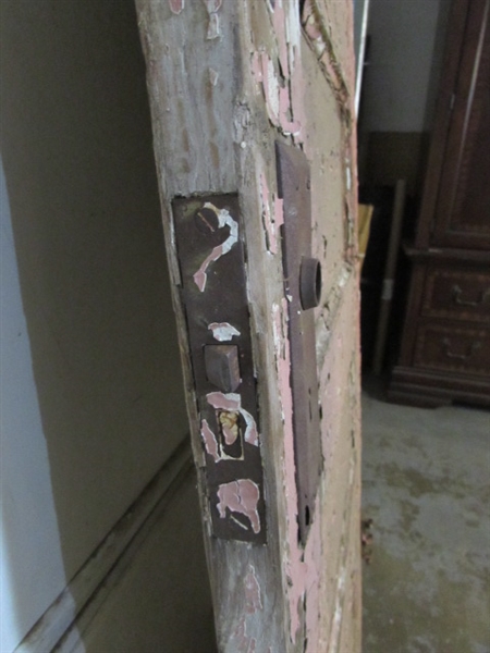 SMALL ANTIQUE BATHROOM SOLID WOOD DOOR