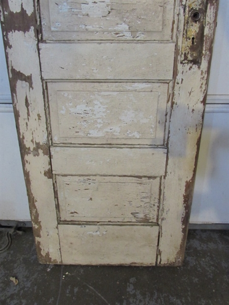 SMALL ANTIQUE BATHROOM SOLID WOOD DOOR