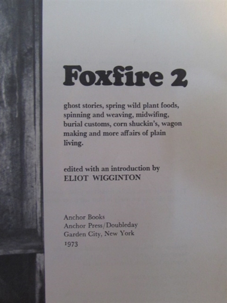 FOXFIRE BOOKS