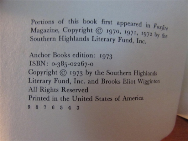 FOXFIRE BOOKS