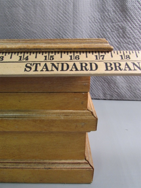 6-COMPARTMENT WOODEN STORAGE BOX
