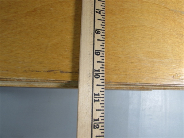 6-COMPARTMENT WOODEN STORAGE BOX