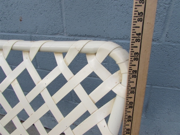 PAIR OF PATIO CHAIRS - METAL FRAME