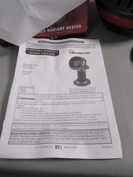 LITTLE BUDDY PROPANE RADIANT HEATER