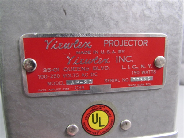 VINTAGE VIEW LEX FILM PROJECTOR