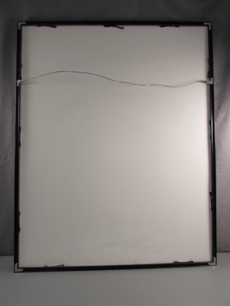 FRAMED SHEET OF UNCUT FOOTBALL CARDS